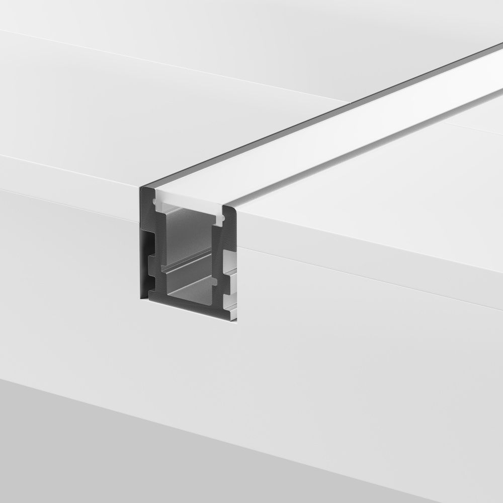 Алюминиевый профиль встраиваемый в пол 26x26 (Серебро, 2 м), ALM-2626-S-2M 636016, 200*3*3 см, Maytoni  636016, Серебро