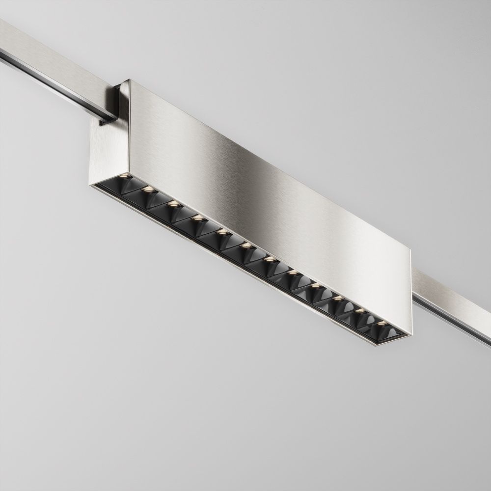 Трековый светильник  TR150-1-12W4K-M-PT 23,2*2,4*-4,85 см, *LED*12W, 4000K, Maytoni technical FLARITY TR150-1-12W4K-M-PT, Платина