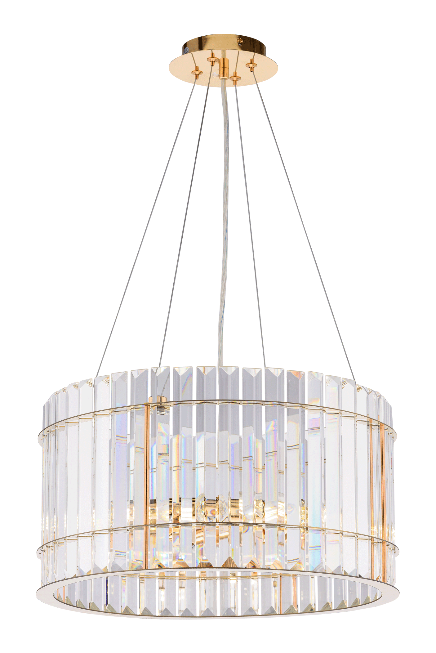 Люстра  400*220-1000, 6*E14, 40W NewRgy Cristallo 8777/6G GOLD, Золото