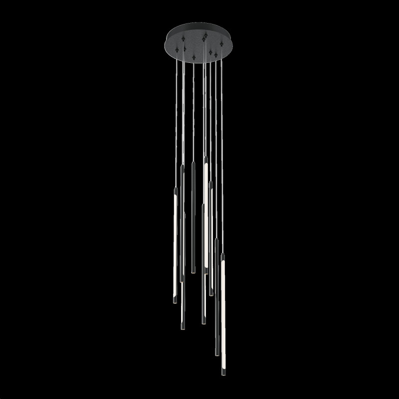 Каскадная люстра 35*35*352,5 см, LED, 46W, 3000К, Maytoni Light stick MOD236PL-L54B3K черный
