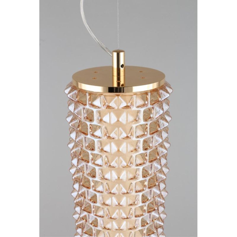 Подвесной светильник 15*105-210 см, 1*LED, 29W, 3000K, Aployt Ozann APL.331.26.29, золотой