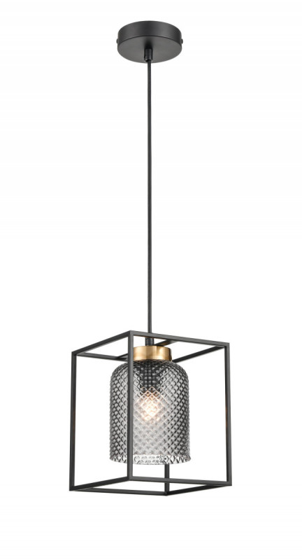 Подвесной светильник 17*17*146 см, 1*E27 черный, золото Vele Luce Morrison VL5472P01