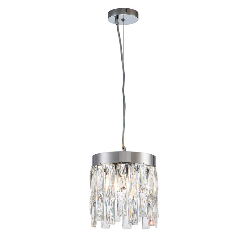 Подвесной светильник 200*200*360/1160 мм, 2*E14 хром Indigo Anna V000389, 12029/2P Chrome