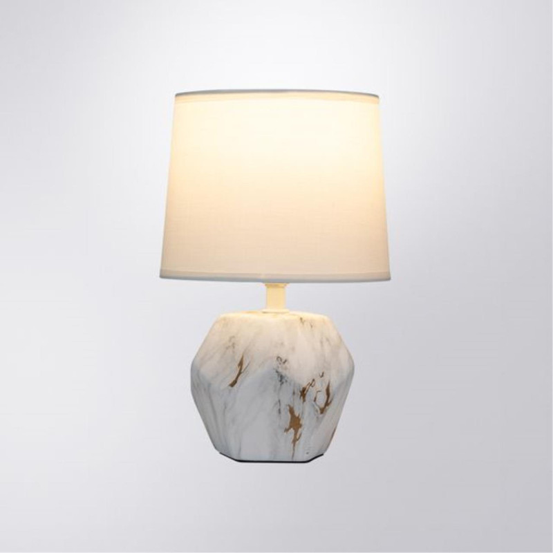 Настольная лампа 25 см, Arte Lamp ZIBAL A5005LT-1WH, белый