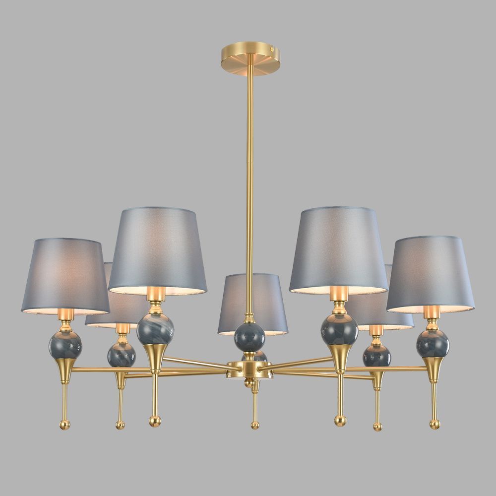 Люстра на штанге 85 см, Lumion Classi Eletra 8416/7, латунь