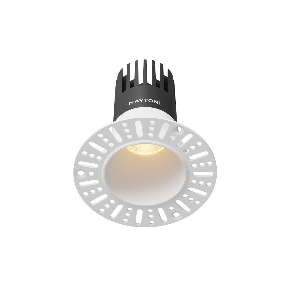 Встраиваемый светильник  DL120-10W-2.7K-TRS-W **-9,7 см, *LED*10W, K, Maytoni technical Dip DL120-10W-2.7K-TRS-W, Белый