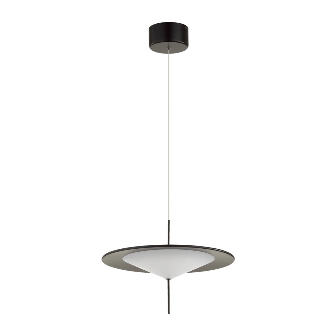 Светодиодный светильник 38 см, 16W, 3000K, Odeon Light Steka 5012/16L, черный