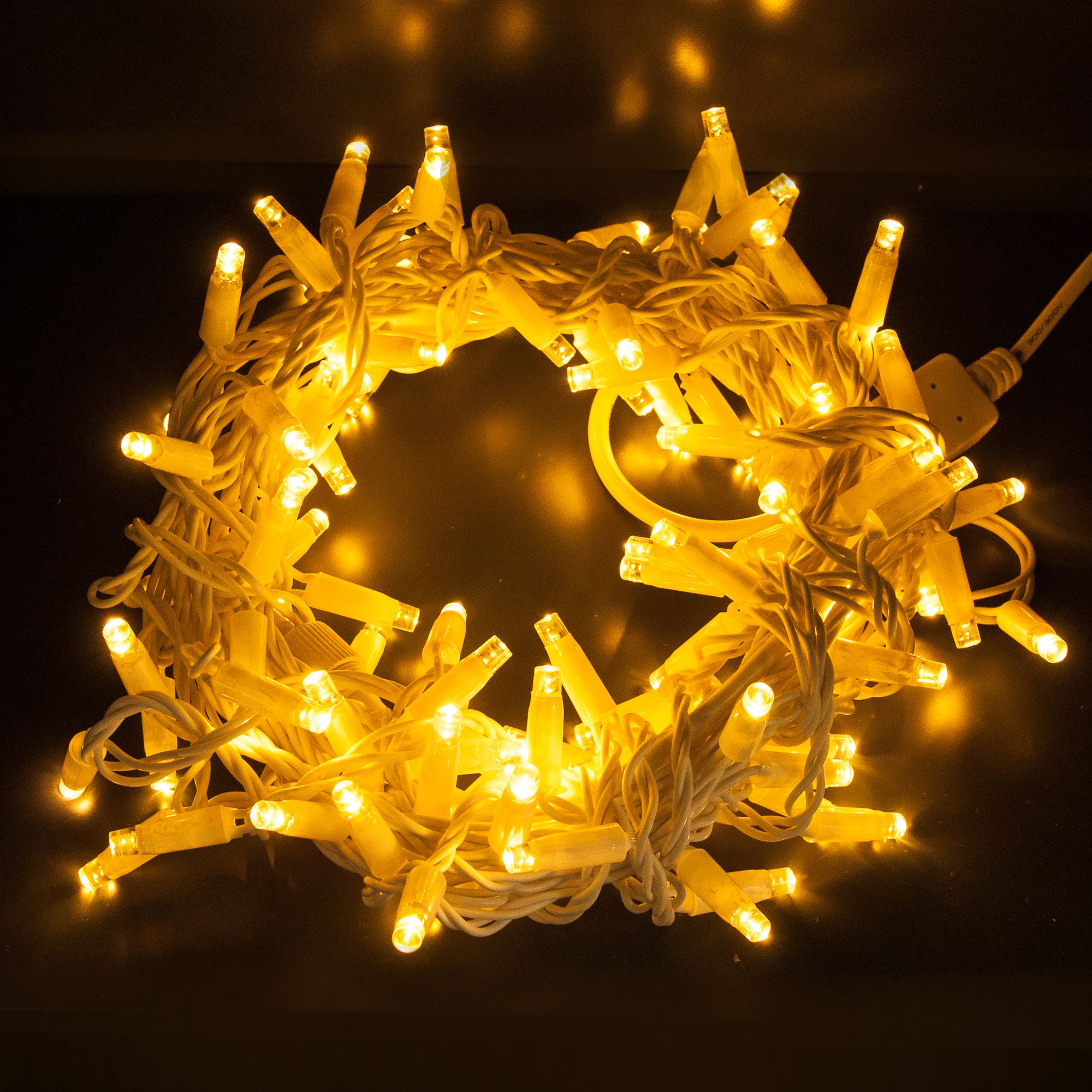 Гирлянда нить с мерцанием 10м IP65 1000 см Elektrostandard 400-101 теплый белый с эффектом мерцания 10м IP65