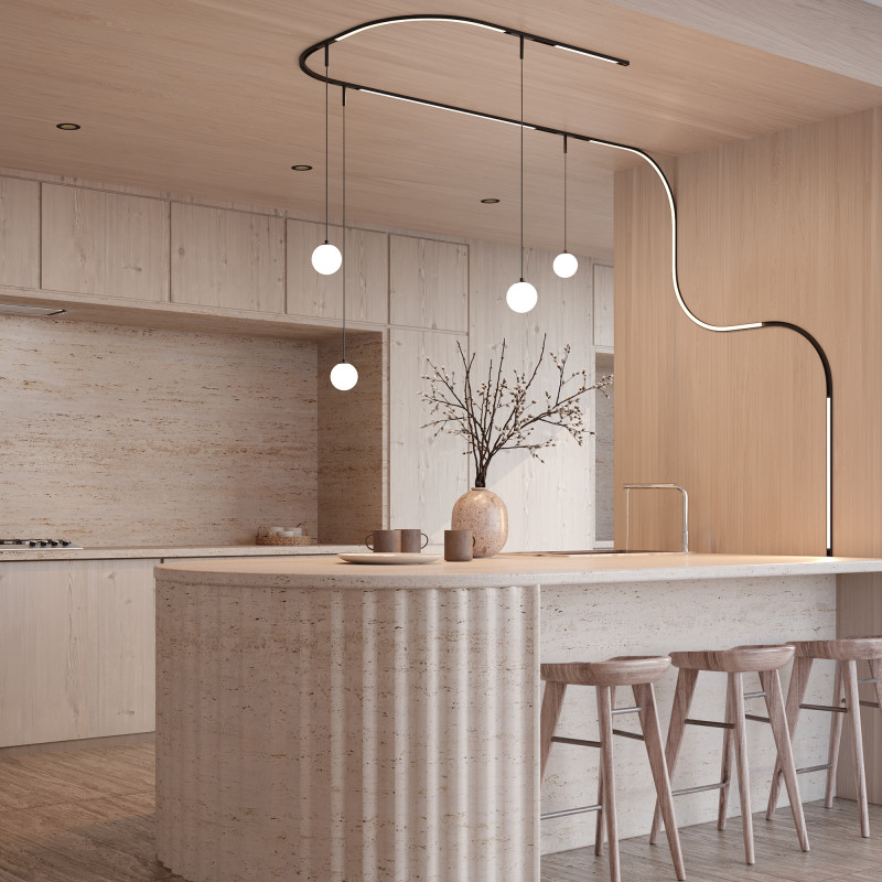 Светильник на шине 32*1,4*4539,2 см, LED, 3000-6000К, Maytoni Technical BASIS TR173-1-8WTW-B черный