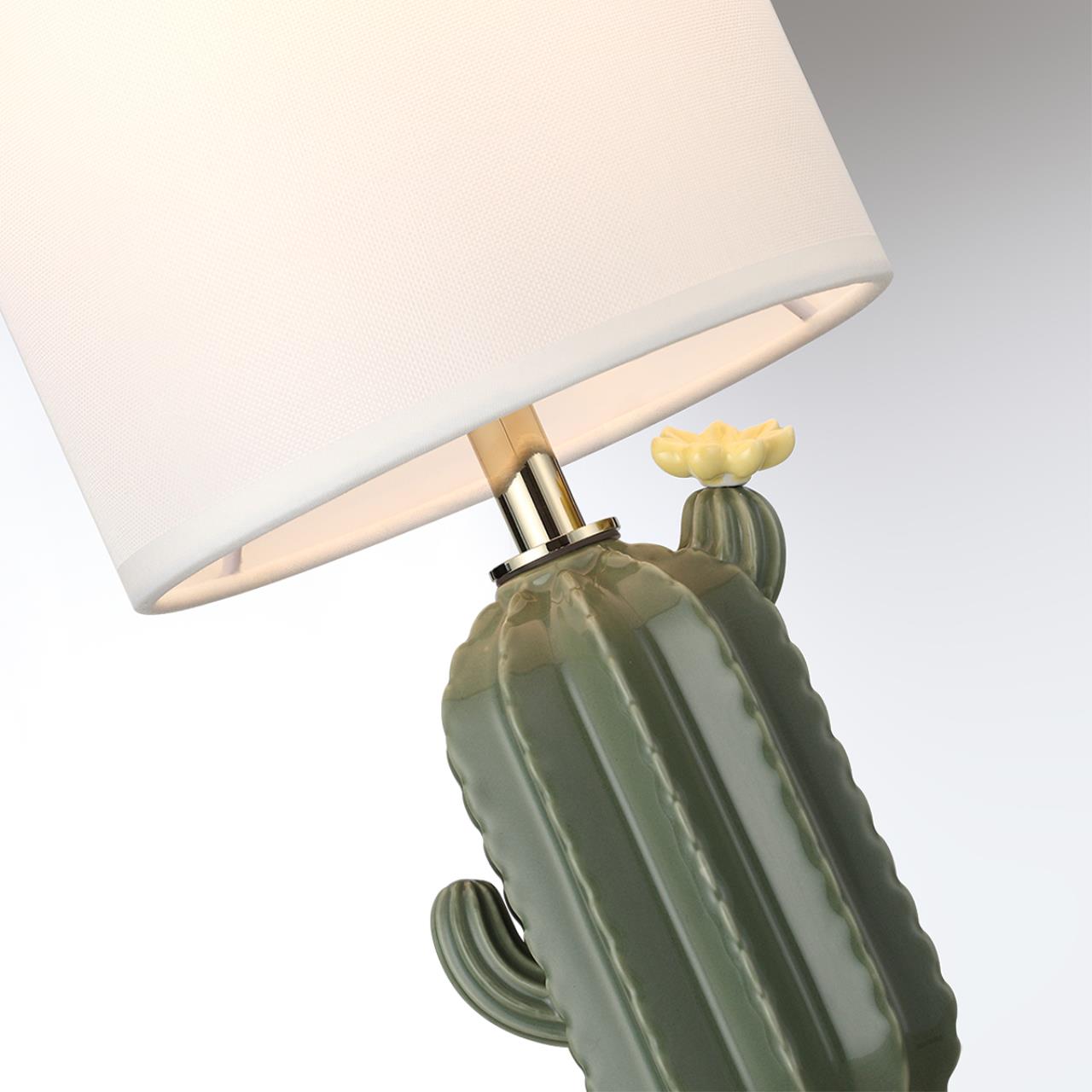 Настольная лампа *E27*1*40W Odeon Light Cactus 5425/1TA, золотой, кактус