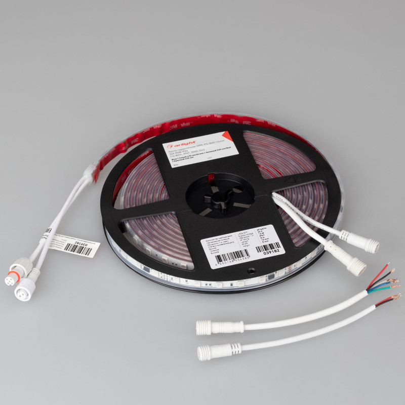 Лента герметичная DMX-PS-B60-12mm 24V RGB-PX6 (14 W/m, IP67, 5060, 5m), Arlight 039182. Цена указана за 5 метров. Продается кратно 5 метрам.