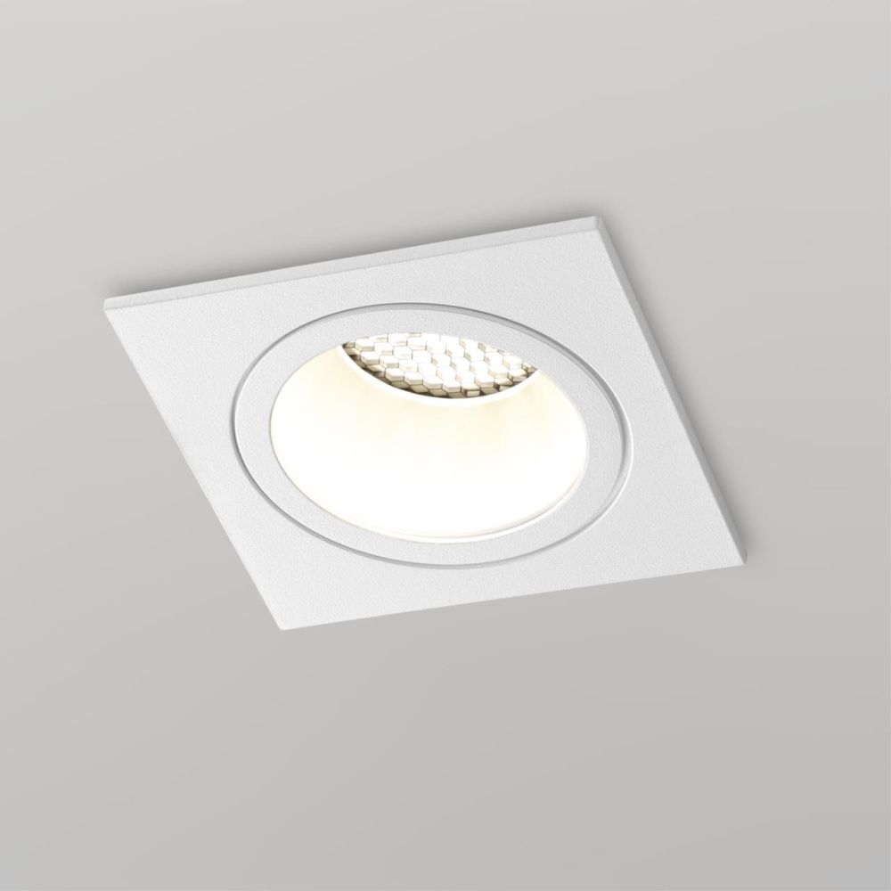 Светильник встраиваемый 9*9*5 см, вр 8,5 см, 1*GU10*50W, Novotech Morus 371001, белый