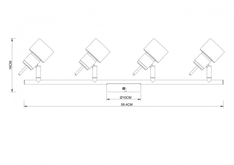 Светильник спот Arte Lamp Almach A1906PL-4WH, белый