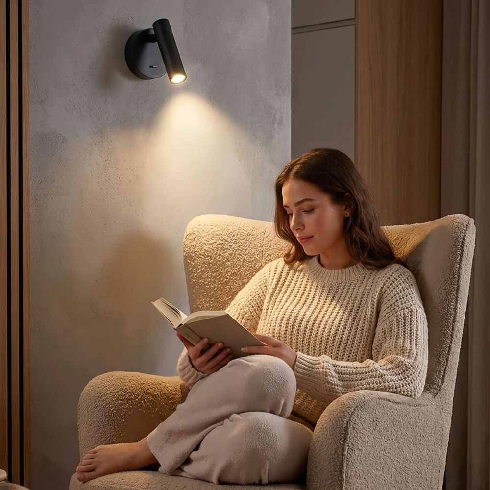 Светильник 11 см, 3W, 3000K, Citilux DEKART CL704101, черный