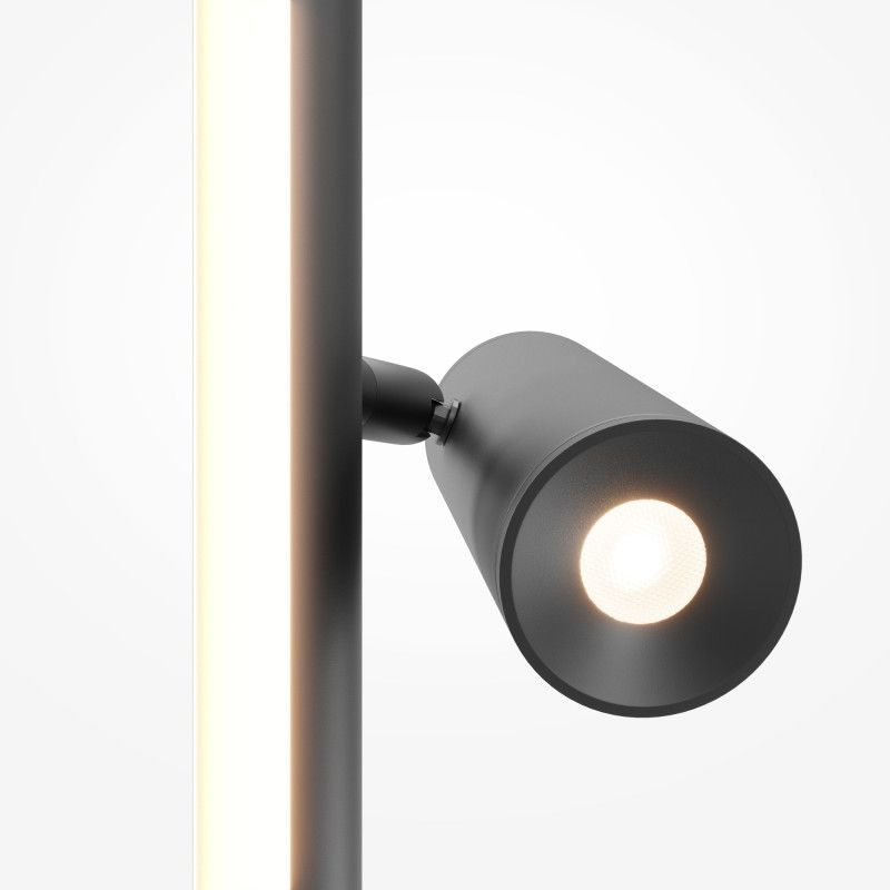 Торшер 20*20*155 см, LED*14W, 3000K, Maytoni Thin MOD395FL-L28B3K, черный