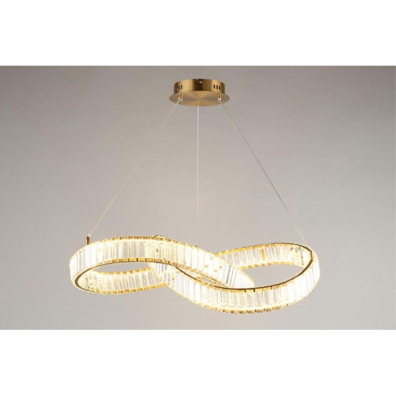 Подвесная люстра 80*70-140 см, 1*LED, 48W, 3000K, Aployt Olimp APL.045.03.48, золотой
