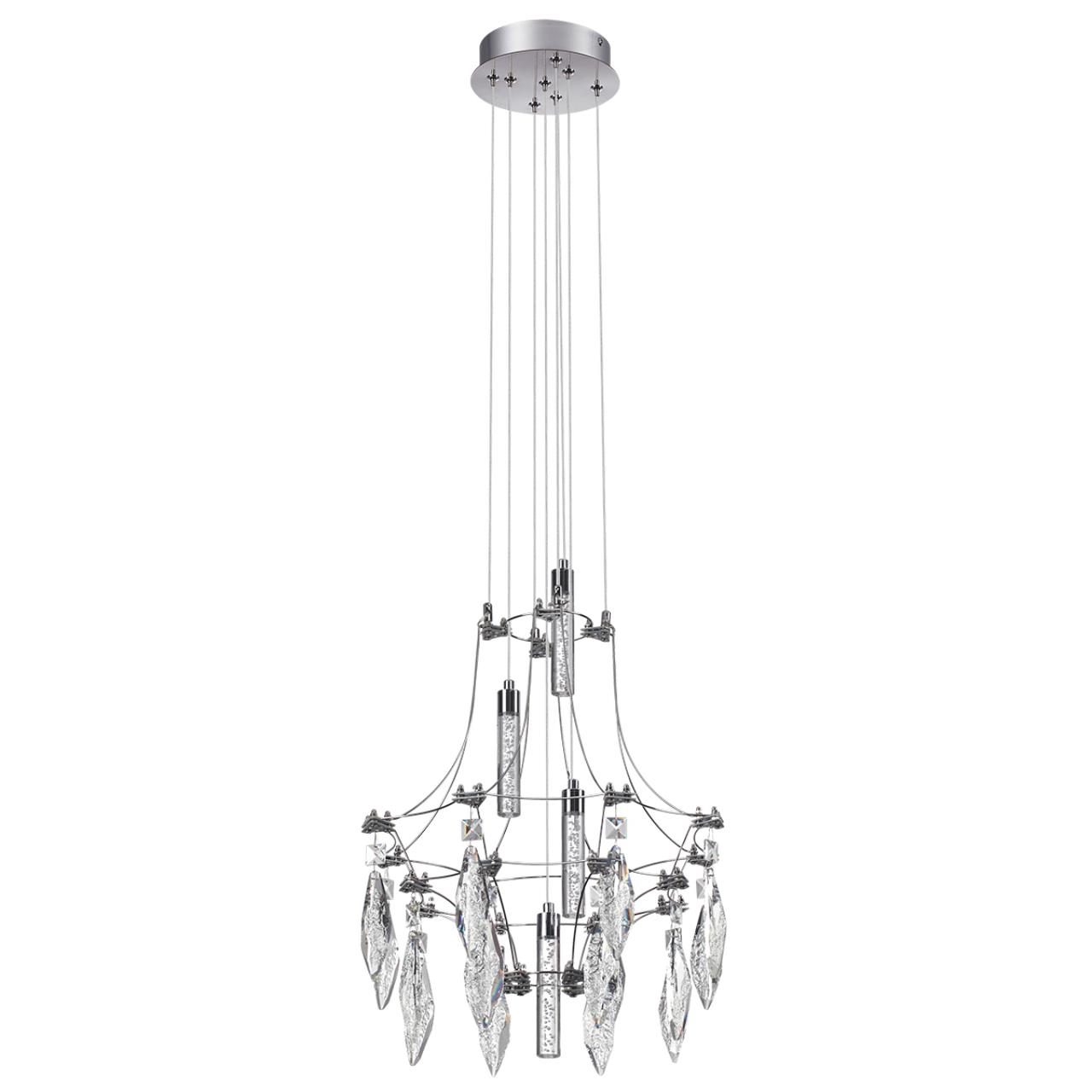 Подвесной светильник 41 см, 52*LED*35W, 4000К, 3150lm Odeon Light Flamenco 6699/35L, хром