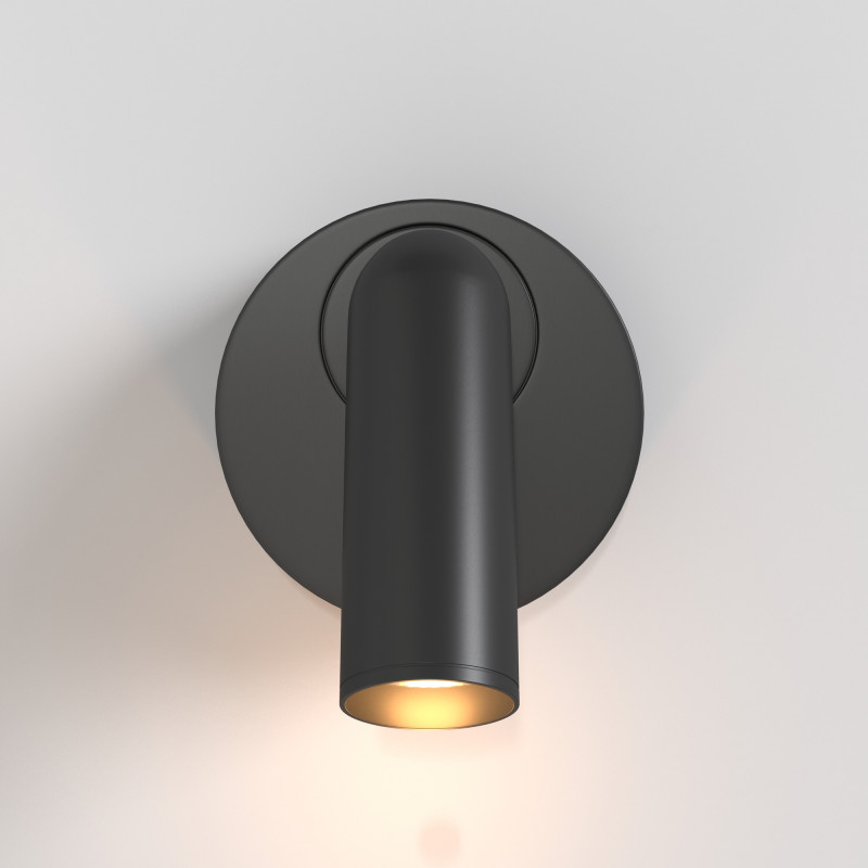 Бра 7 см, 3W, 3000К Maytoni Mirax C038WL-L3B3K черный
