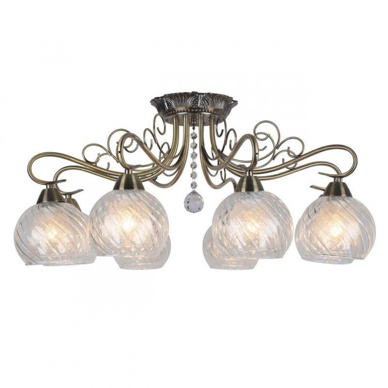 Люстра 72,5*31 см, 8*E14, 40W, Omnilux Omnilux 535 OML-53507-08, бронзовый