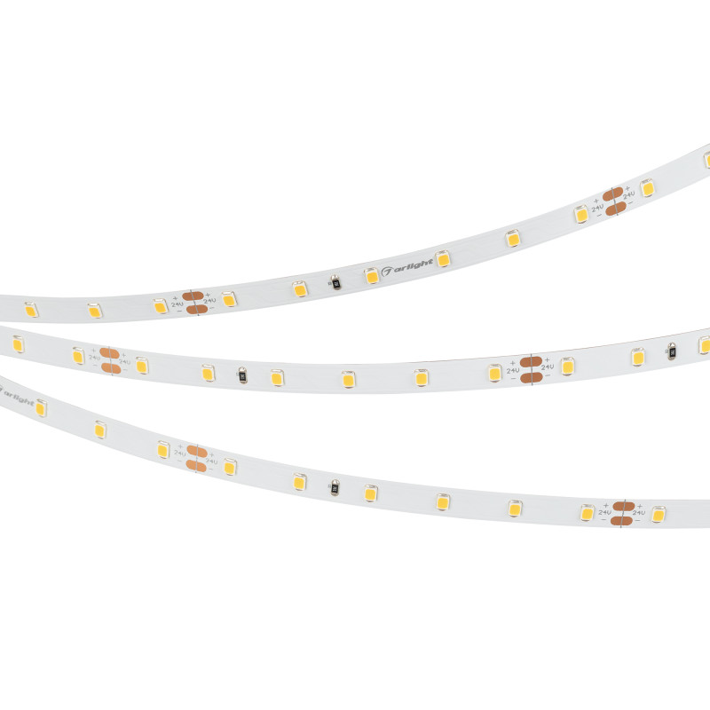 Лента UL-A60-8mm 24V Warm2400 (4.8 W/m, IP20, 5m) (Arlight, 7 лет) 042285. Цена указана за 5 метров. Продается кратно 5 метрам.