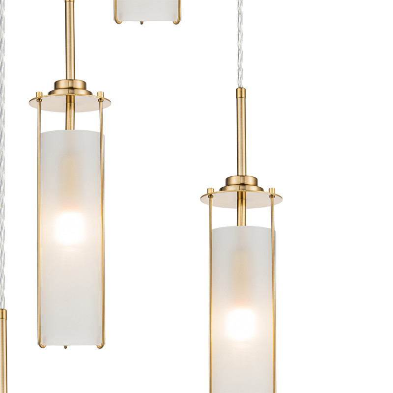 Люстра *50*196,5 см, 5*E14*40W, Indigo Modern V000417, бронзовый, 11038/5PL Brass