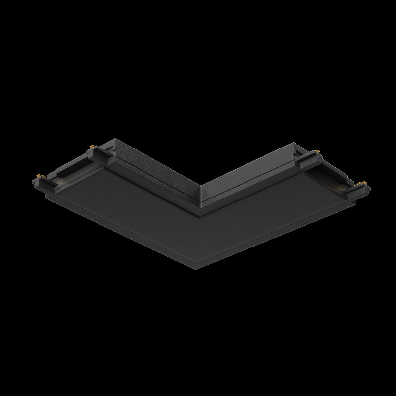 Конектор питания угловой Radity черный для накладной трековой системы Maytoni Technical Magnetic track system Radity TRA084CL-11B черный