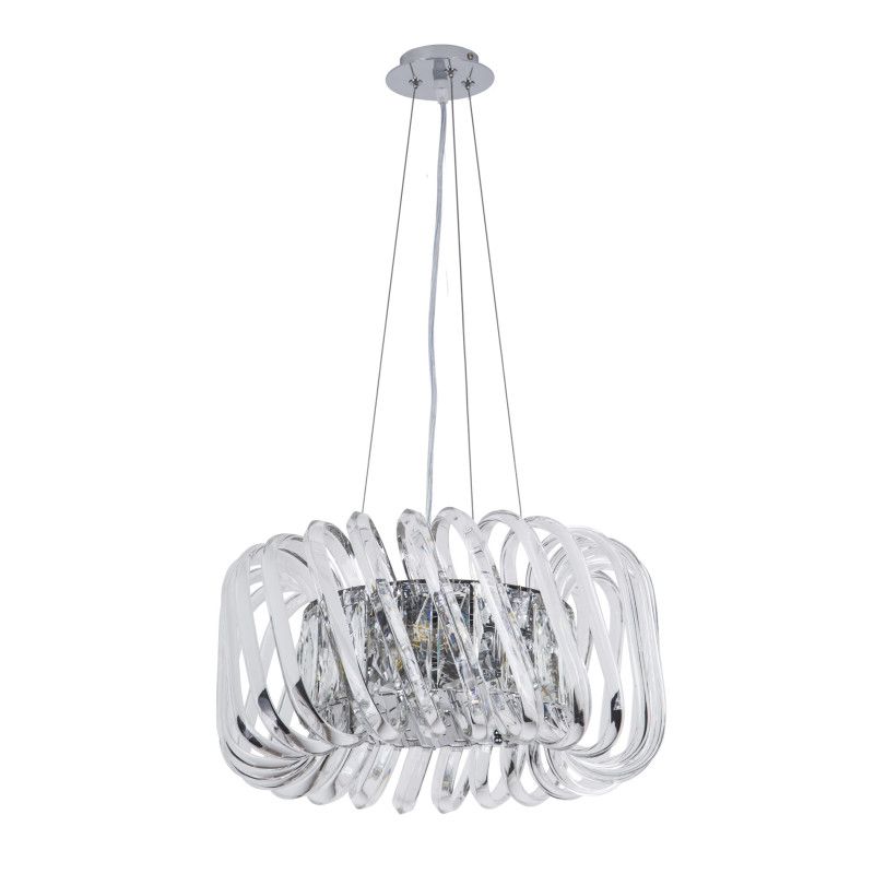 Люстра 40*40*30-117 см, 6*Е14*40W, Modelux  ML.2022.6 CR, Хром