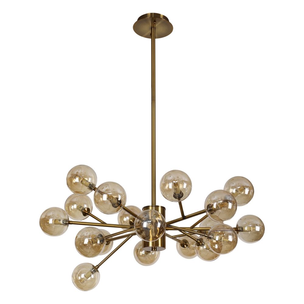 Люстра 78*78*90 см, 18*G9 Gerhort G31078/18GD AMB, Золото