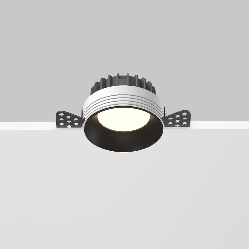 Встраиваемый светильник 8.3 см, 8W, 3000-6000K, Maytoni DL055-8W3-4-6K-TRS-B, черный