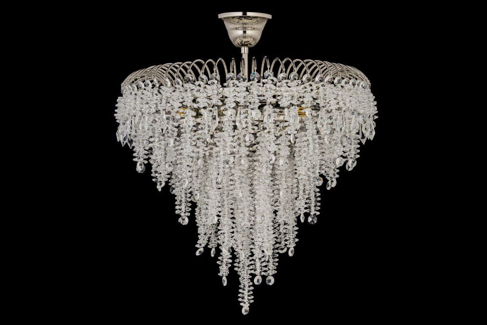 Люстра потолочная *60*33 см, 10*E14*40W, Arti Lampadari Imperia Imperia E 1.2.60.106 N, никель