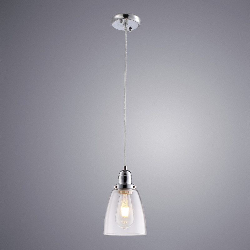 Подвесной светильник Arte Lamp A9387SP-1CC хром, диаметр 14 см