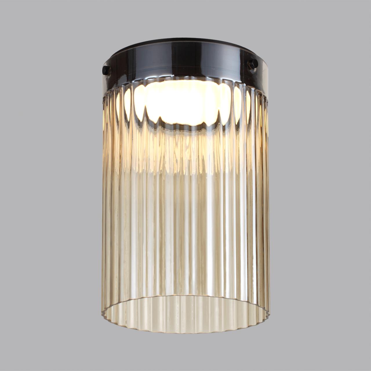 Потолочный светильник 19,6*19,6*30,8 см, 1 LED*15W, 4000 К, Odeon Light Pillari, черный 5047/15LC