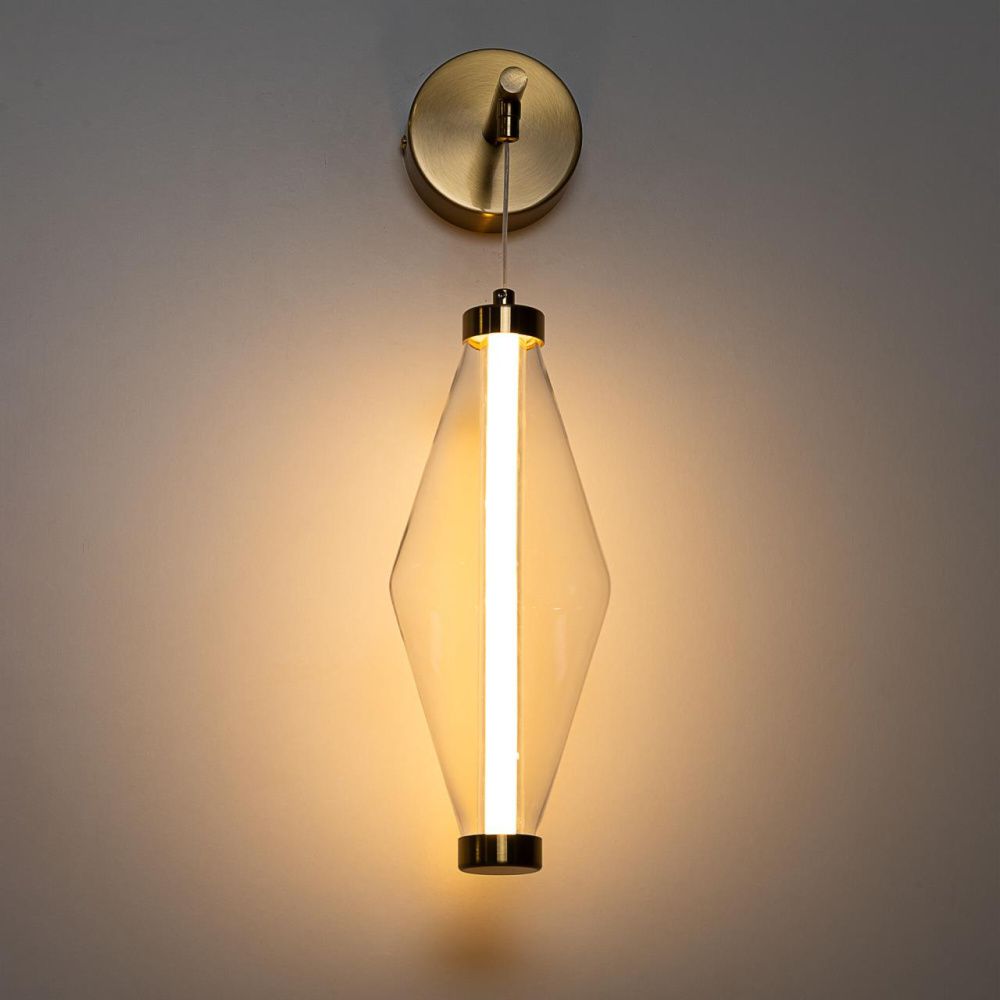 Бра 18*12*42-50 см, *LED*5W, 3000K, Citilux Tanna CL253310, Латунь