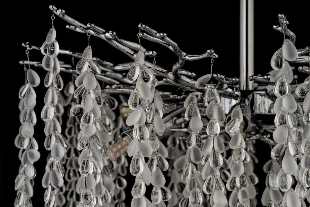 Люстра потолочная *60*55 см, 8*G9*40W, Dio D`arte Tavenna Nickel Tavenna H 1.3.60.800 N, никель