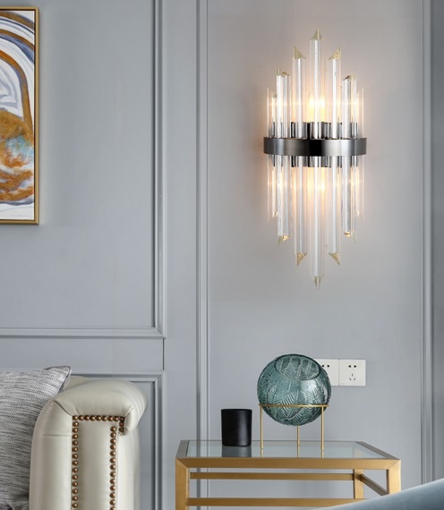 Светильник настенный ElegantLight MD.7012 СHROME/ХРОМ  D180/H450/2/E14/40W DZN22-12 ASK (1 из2 в коробке)