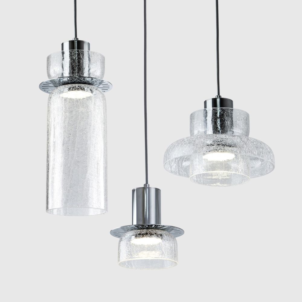 Подвесной светильник 9x22x17см, LED, 10Вт, 3000 / 6500К, Modelux MS.1412.220 CR Хром