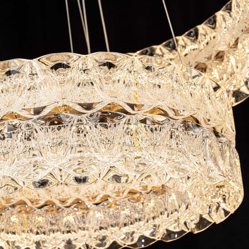 Люстра *60*13 см, LED*75W, 3000-6000K, Modelux  ML.8185.600.400 GD, Золото