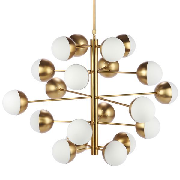 Светильник Italian Globe Cedar Moss Light 20 32*84*84 см, 20*E14*40W, ImperiumLoft 40.1667, Латунь