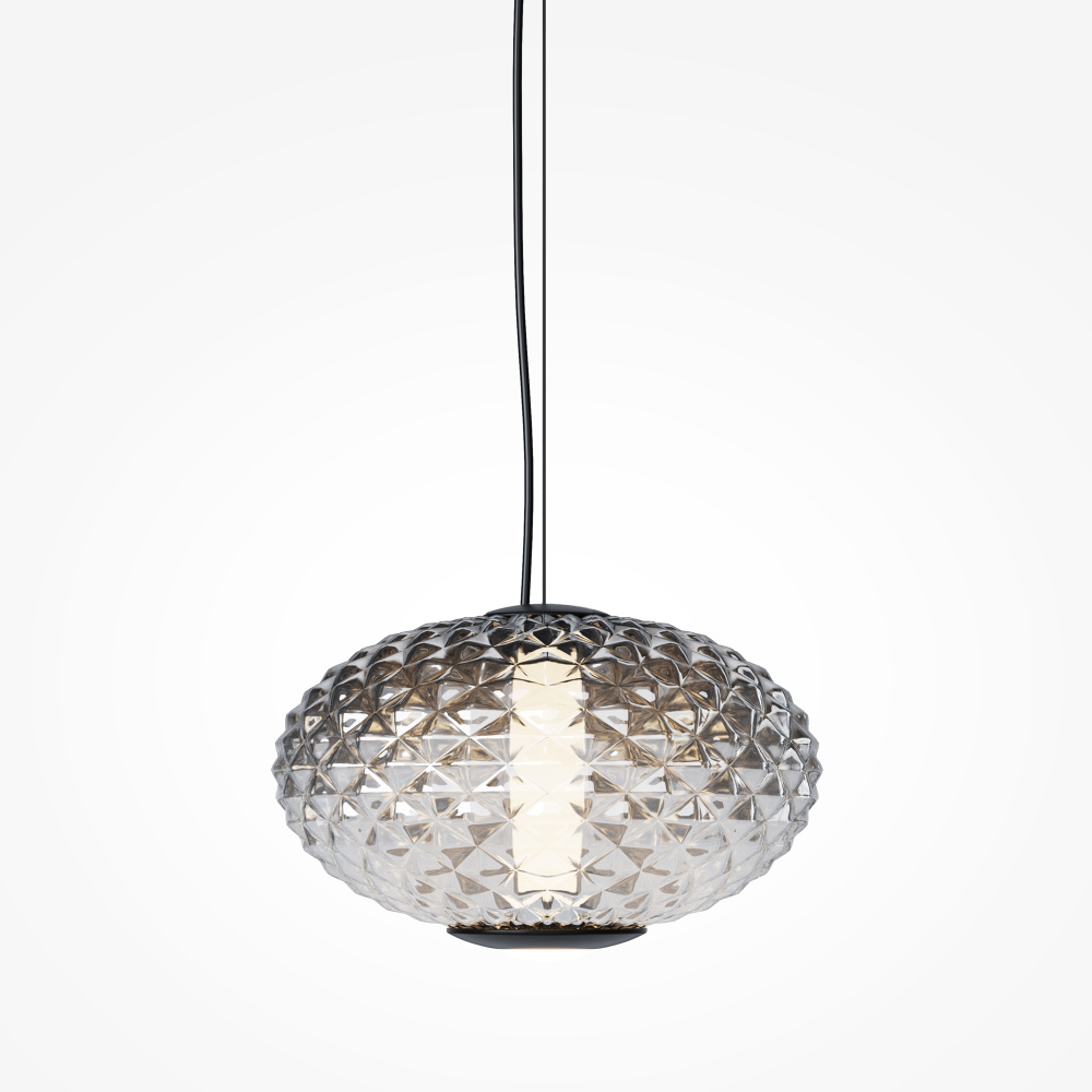 Подвесной светильник 24*30-321 см, *LED*10W, 3000K, Maytoni Bruma MOD397PL-L10B3K, Черный