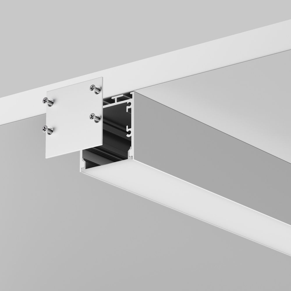Алюминиевый профиль накладной-подвесной 35x35 (Серебро, 3 м), ALM-3535BT-S-3M 633002, 300*4*4 см, Maytoni  633002, Серебро
