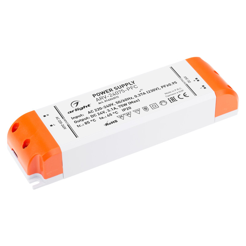 Блок питания для светодиодной ленты Arlight 016242(1) 18*5,2*3 см.
