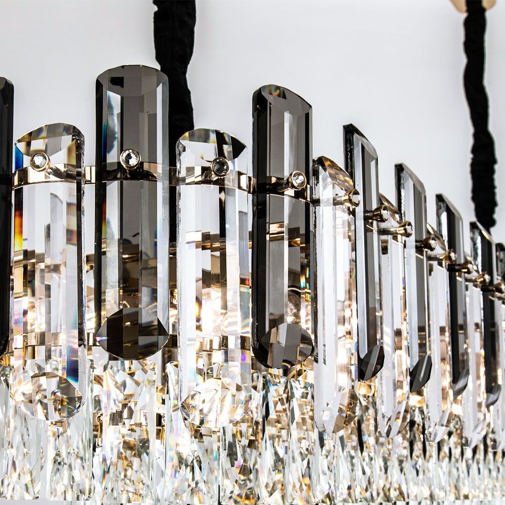 Подвесная люстра 30*120*40/105 см, 12*Е14 MODELUX ML.9006.1200 GD-SM золото