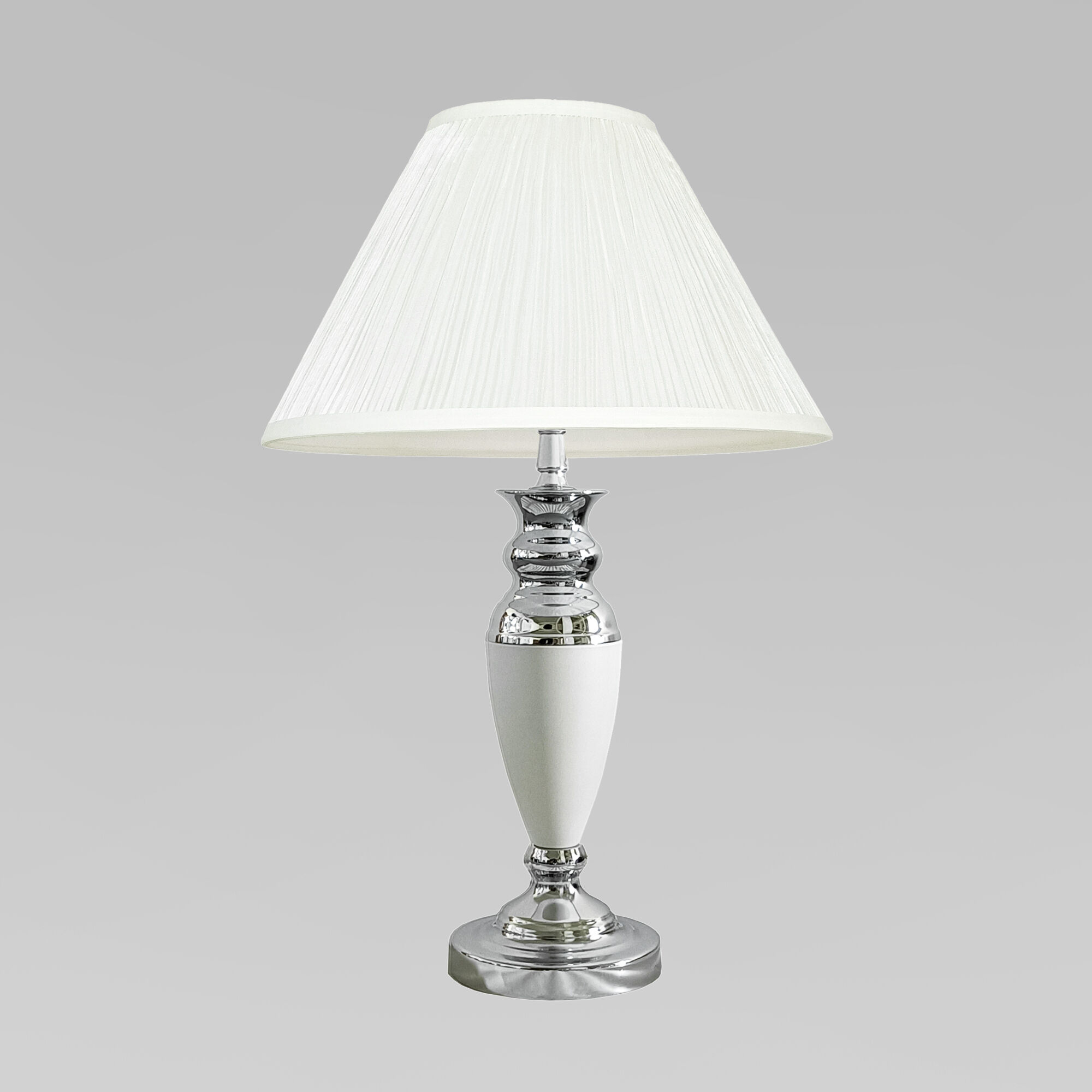 Настольная лампа 49 см, Eurosvet 008/1T, белый-хром