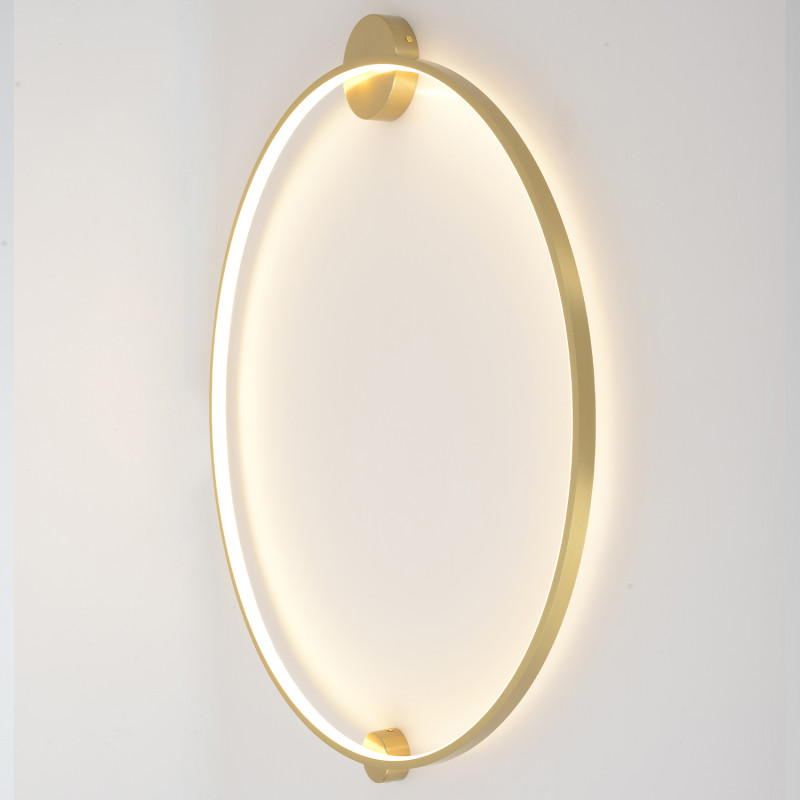 Настенный светильник 91 см, 35W, 3000-6000K, Crystal Lux REAL AP35W LED BRASS, латунь