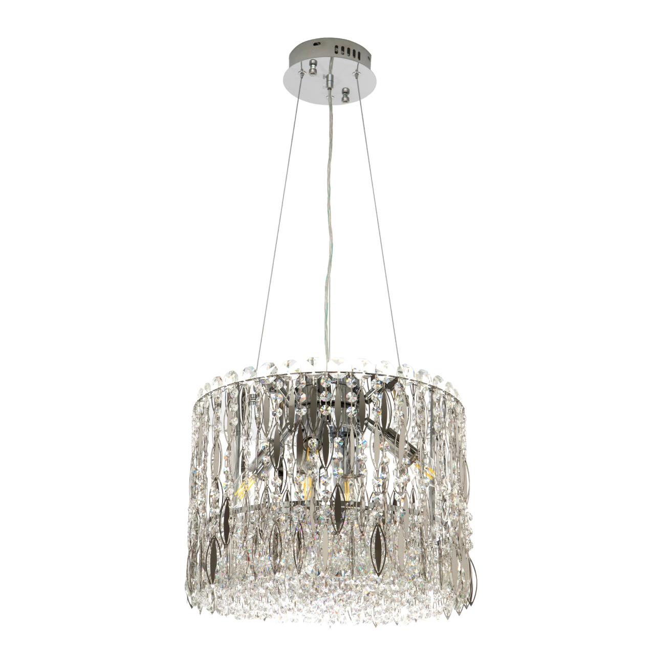Подвесная люстра 40*40*125 см, Е14 6x40W, Хром MODELUX ML.315.6 CR