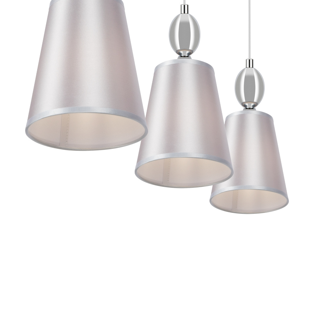 Подвесной светильник 58*14*28,8-120 см, 3*E14*40W, Freya Софи FR2022PL-03CH, Хром