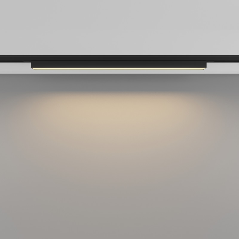 Трековый светильник 45*1*1,8 см, LED 12W 2700K Maytoni Technical Accessories for tracks Levity Basis TR192-1-12W2.7K-B черный