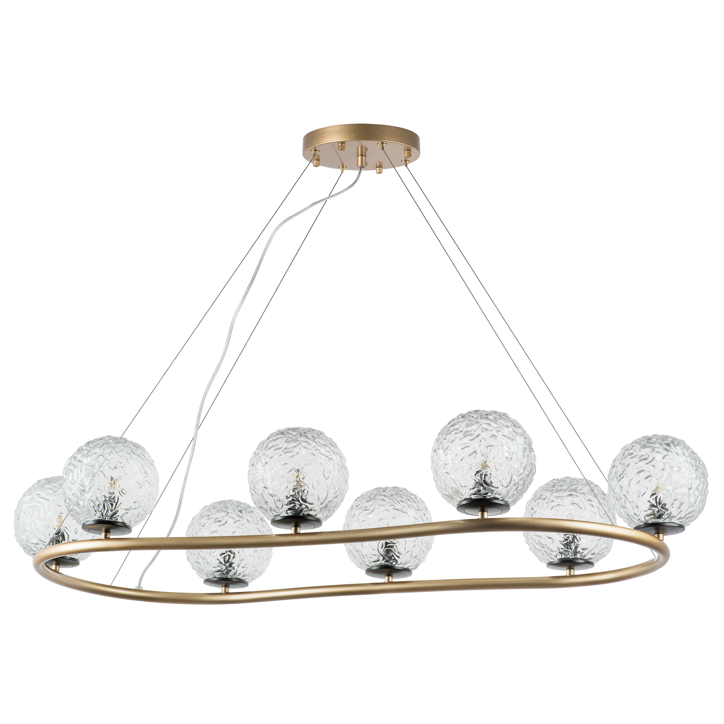 Люстра подвесная 115*6 14 см, 8*G9*48W, Золото Lightstar Bari 815283