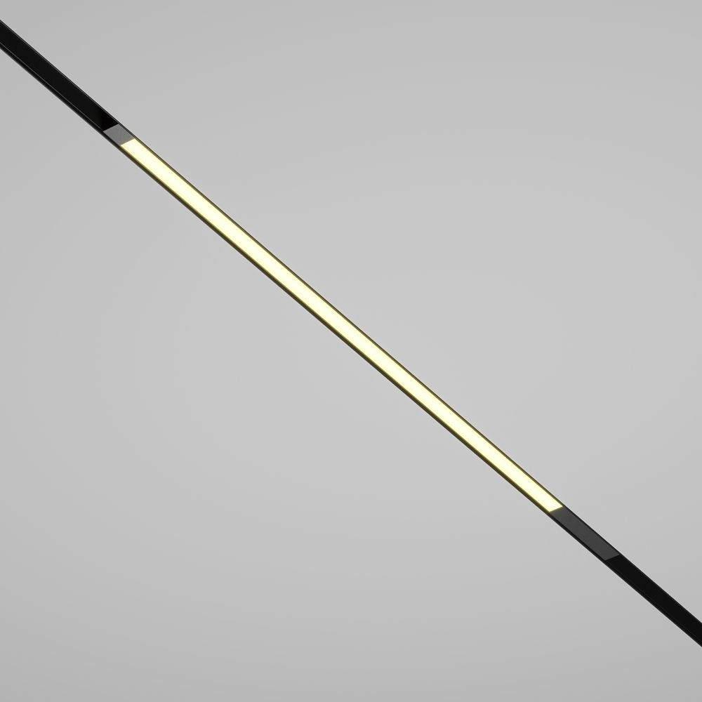 Трековый светильник 71 см, 15W, 3000K, Maytoni  TR231-2-15W3K-B, черный Магнитная трековая система 23мм EXILITY