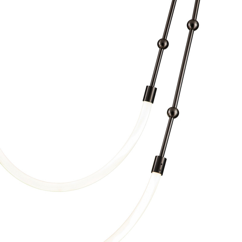 Подвесной светильник 1604*30 мм, 2*LED 19W 3000-6500K хром Indigo Corda V000060L, 14010/2P Chrome